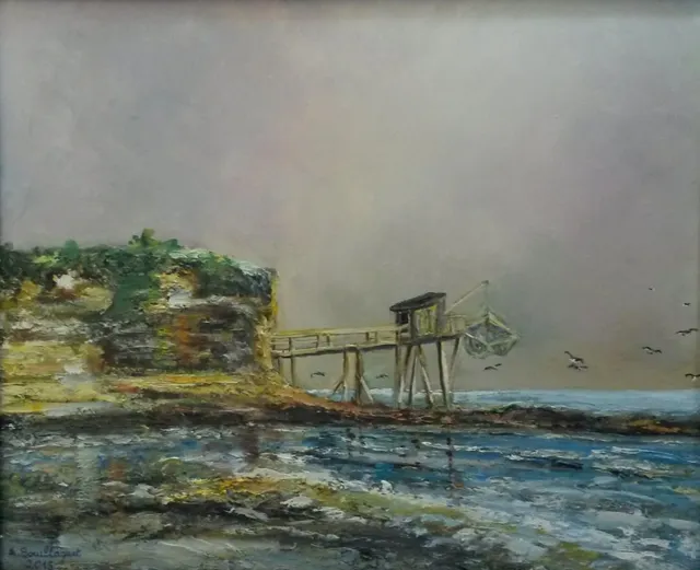 Le Carrelet, 61 × 50 cm — peinture d’Alain Bouillaguet