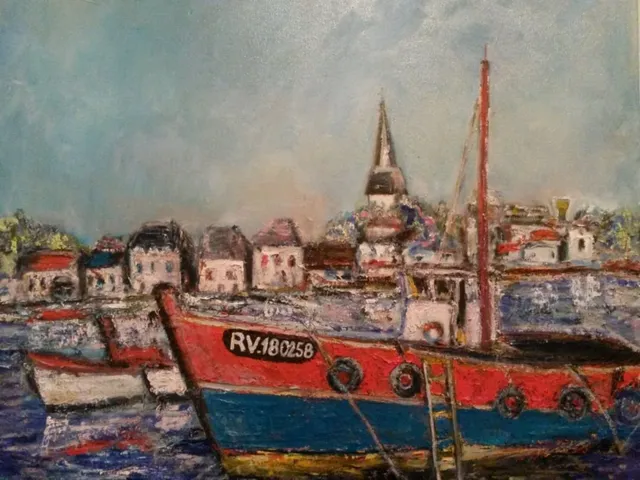 Les Sables d'Olonne, 61 × 50 cm — peinture d’Alain Bouillaguet