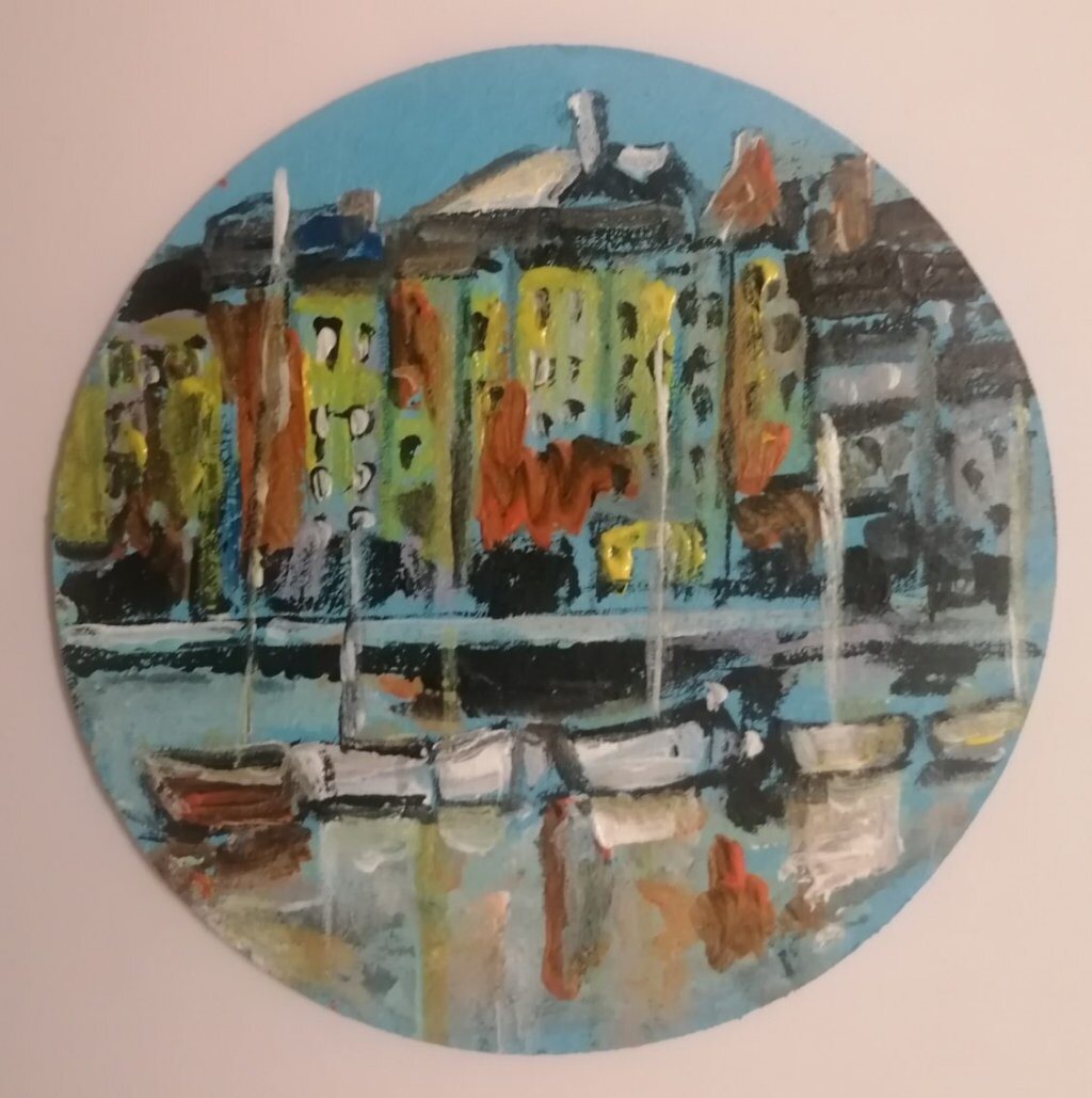 Honfleur — peinture d’Alain Bouillaguet