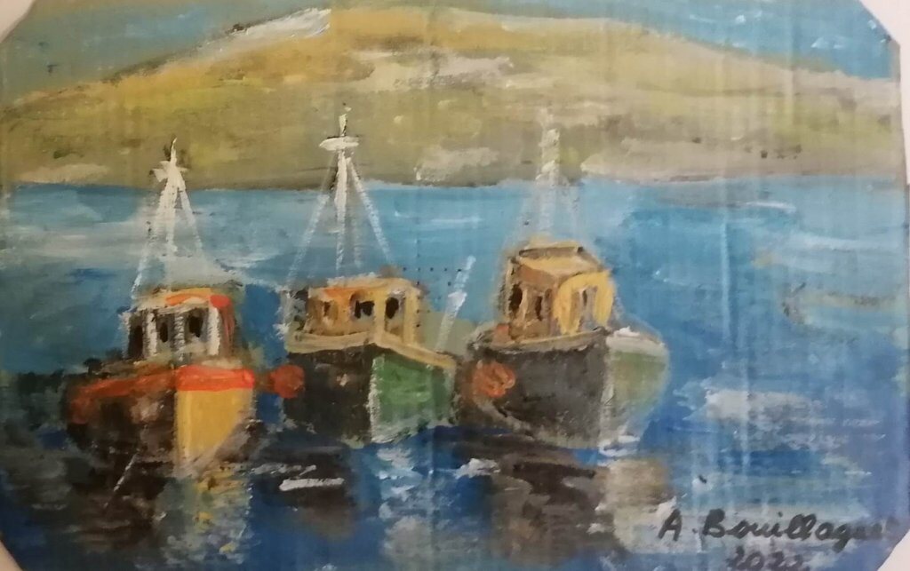 Marines — peinture d’Alain Bouillaguet