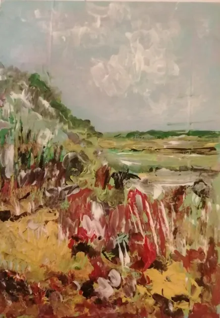 Automne, 13 × 18 cm — peinture d’Alain Bouillaguet