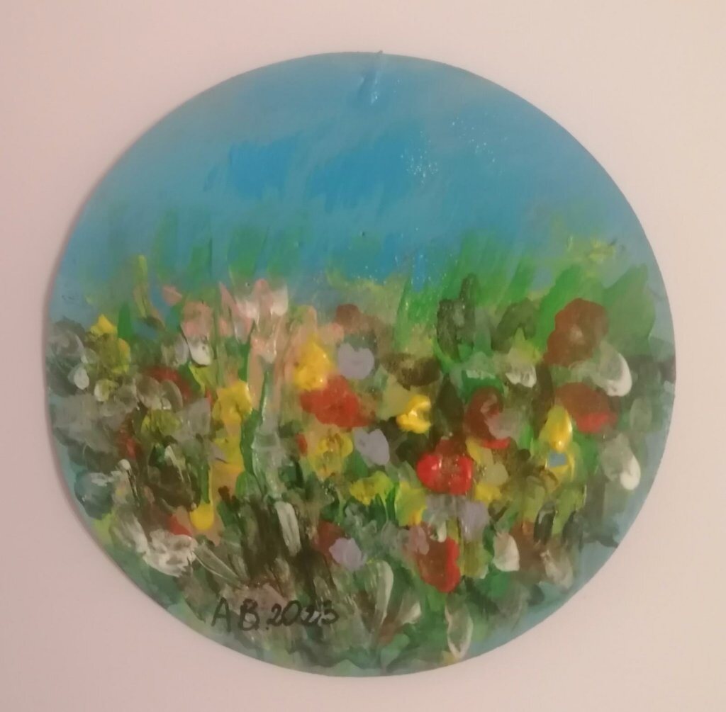 Fleurs des champs — peinture d’Alain Bouillaguet
