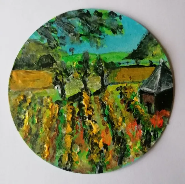 Vigne — peinture d’Alain Bouillaguet