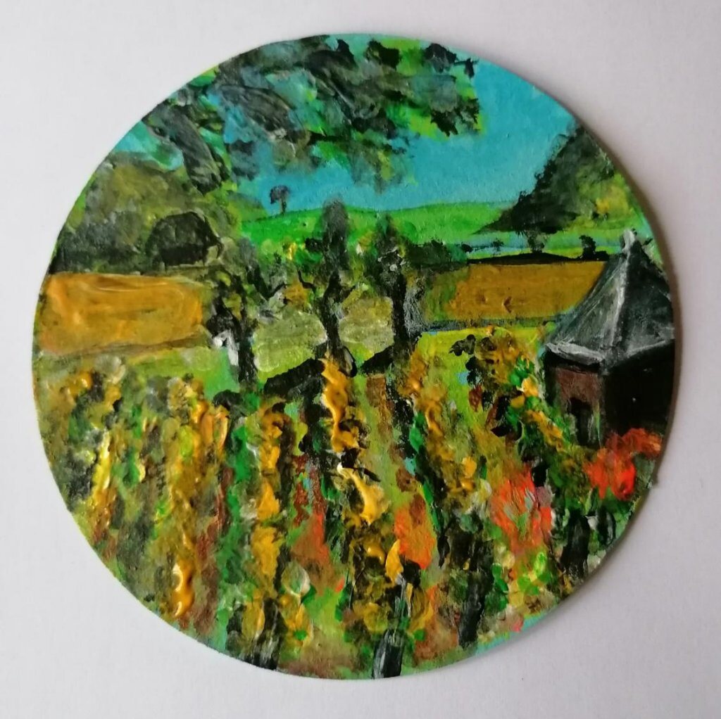 Vigne — peinture d’Alain Bouillaguet