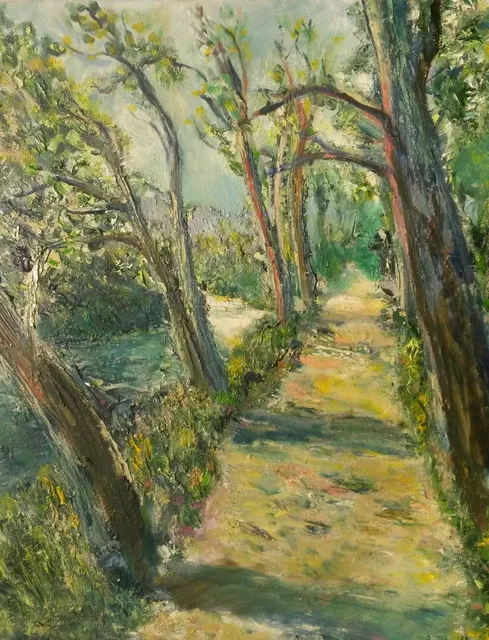Vallée des peintres, 61 × 50 cm — peinture d’Alain Bouillaguet