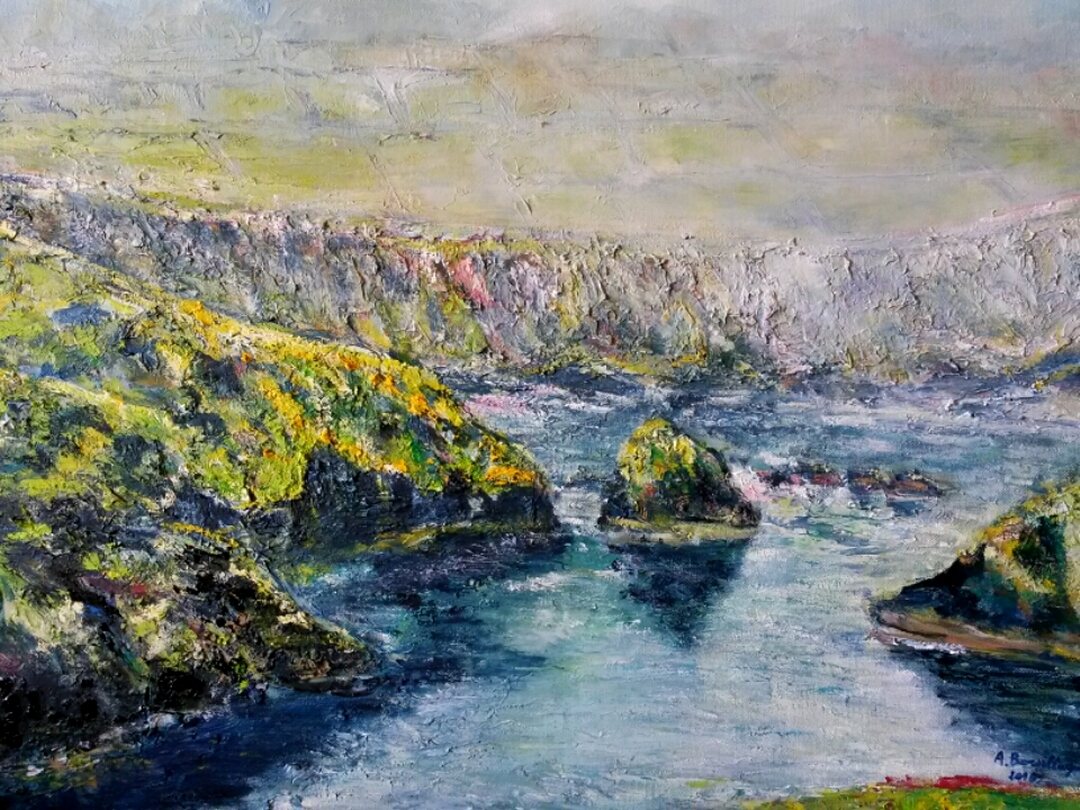 L'Irlande, 61 × 50 cm — peinture d’Alain Bouillaguet