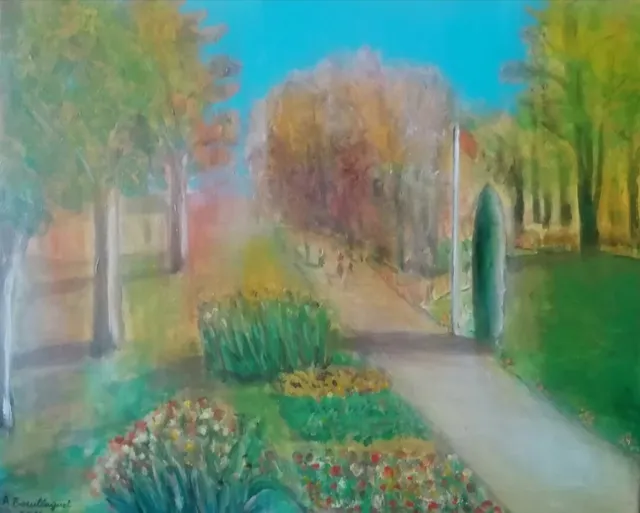 Chemin de croix de Belpeuch, 40 × 40 cm — peinture d’Alain Bouillaguet