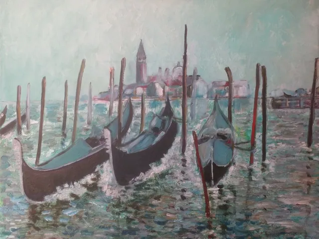 Venise, 61 × 50 cm — peinture d’Alain Bouillaguet