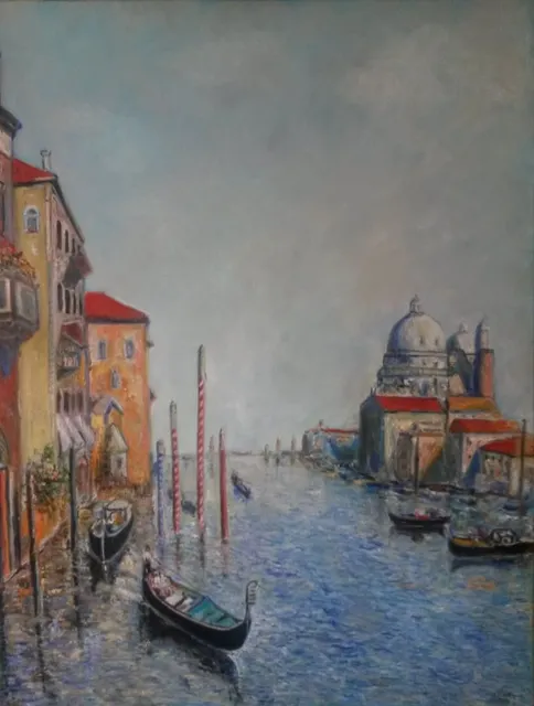 Venise, 116 × 89 cm — peinture d’Alain Bouillaguet