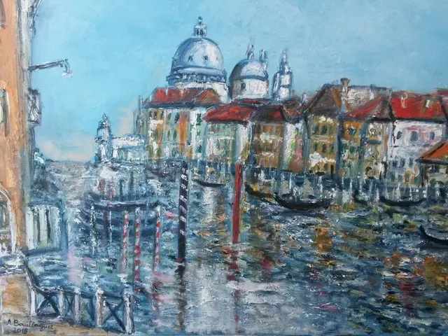 Venise, 61 × 50 cm — peinture d’Alain Bouillaguet