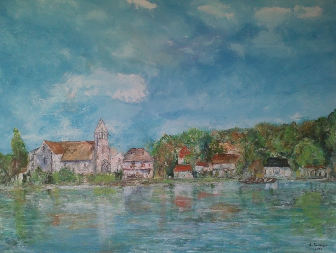 Beaulieu, 100 × 80 cm — peinture d’Alain Bouillaguet
