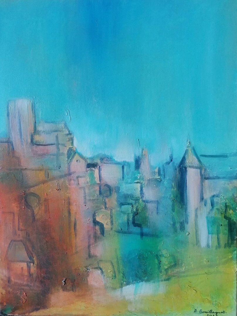 Turenne, 61 × 50 cm — peinture d’Alain Bouillaguet