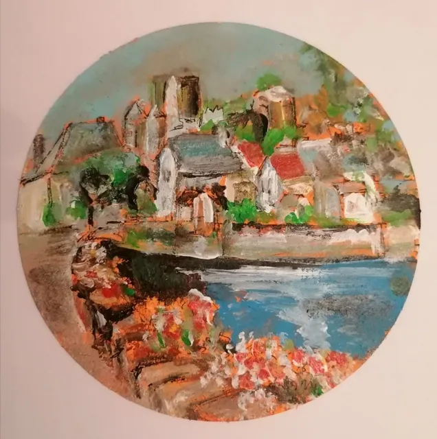 Ségur le Château — peinture d’Alain Bouillaguet