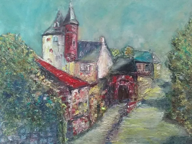 Collonges, 61 × 50 cm — peinture d’Alain Bouillaguet