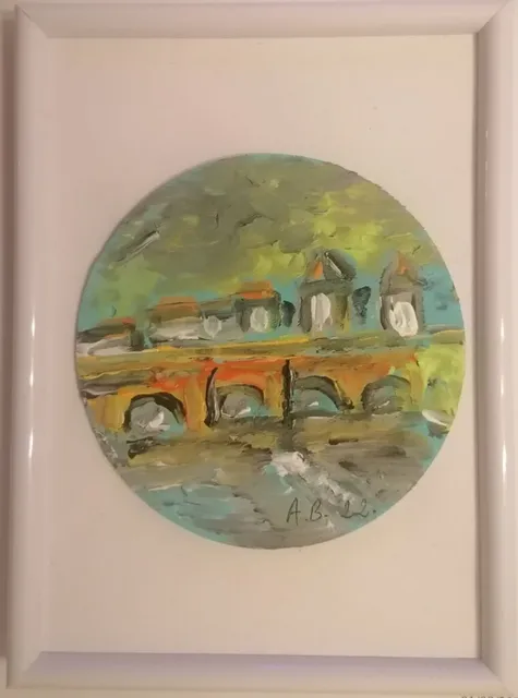 Brantôme — peinture d’Alain Bouillaguet