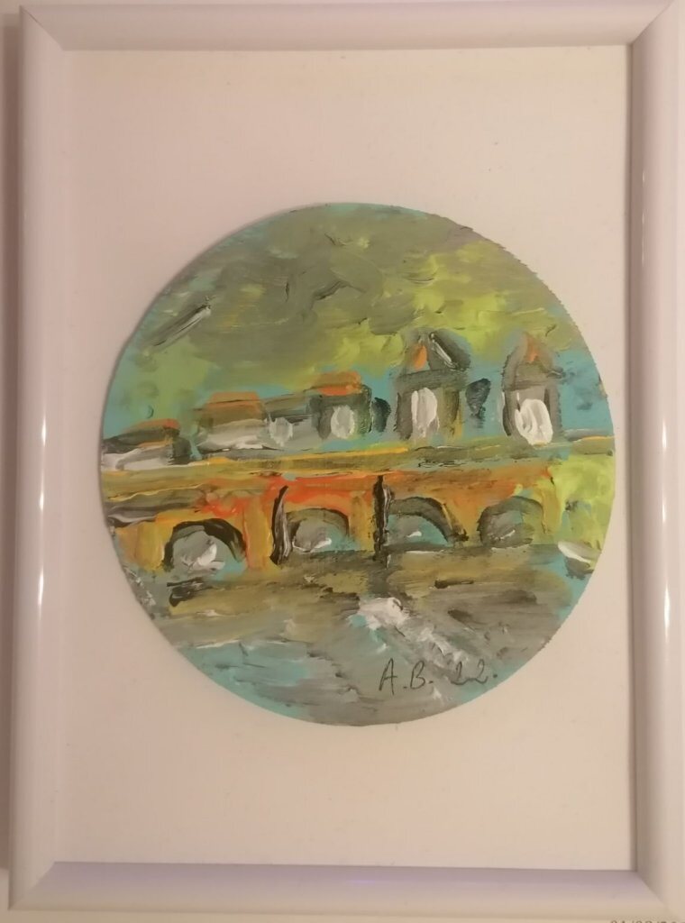 Brantôme — peinture d’Alain Bouillaguet