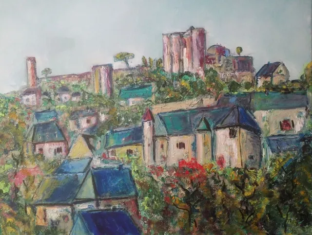 Turenne, 61 × 50 cm — peinture d’Alain Bouillaguet