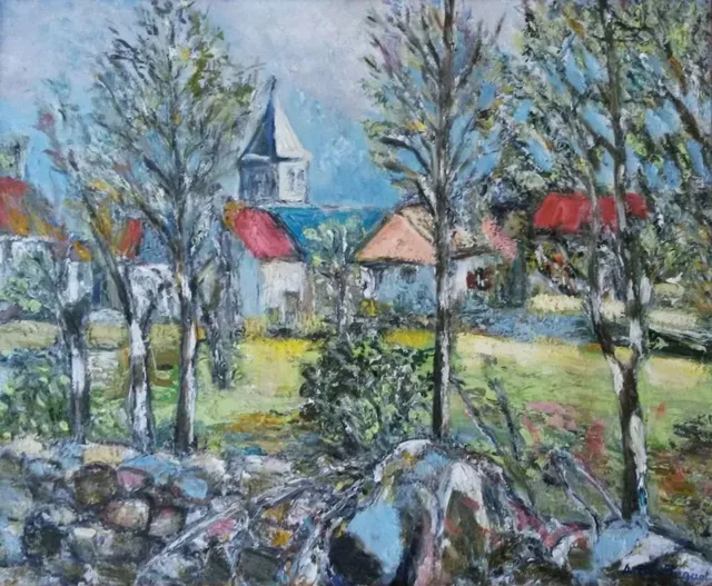 L' Hôpital Saint Jean, 61 × 50 cm — peinture d’Alain Bouillaguet