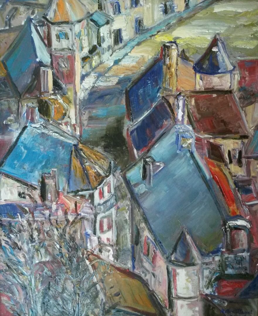 Turenne, 61 × 50 cm — peinture d’Alain Bouillaguet