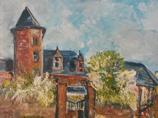 Collonges la Rouge, 61 × 50 cm — peinture d’Alain Bouillaguet