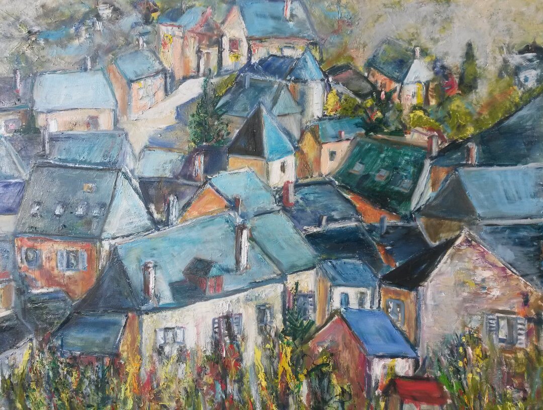 Turenne, 116 × 81 cm — peinture d’Alain Bouillaguet