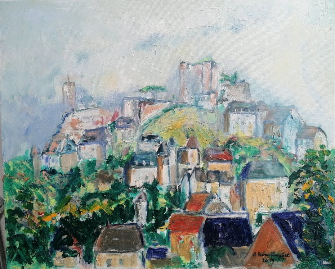 Turenne, 61 × 50 cm — peinture d’Alain Bouillaguet